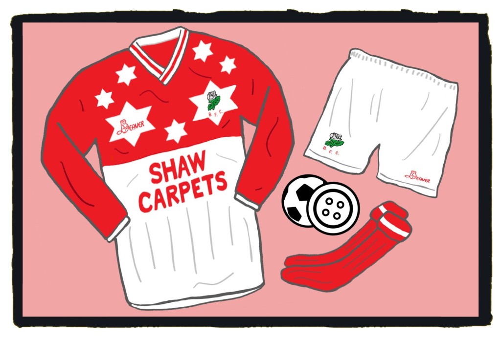 Barnsley, Beaver, Stars, 1989-90, football shirt